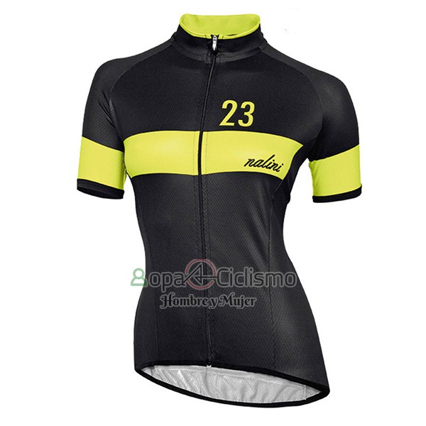 Nalini Nemina Ropa Ciclismo Culotte Corto 2017 Mujer Mangas Cortas Negro