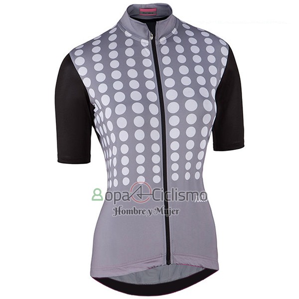 Nalini Optical Ropa Ciclismo Culotte Corto 2017 Mujer Mangas Cortas Negro y Gris