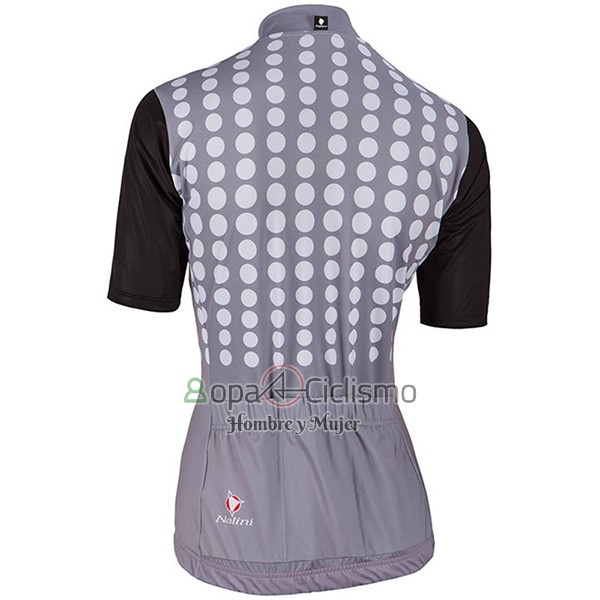 Nalini Optical Ropa Ciclismo Culotte Corto 2017 Mujer Mangas Cortas Negro y Gris