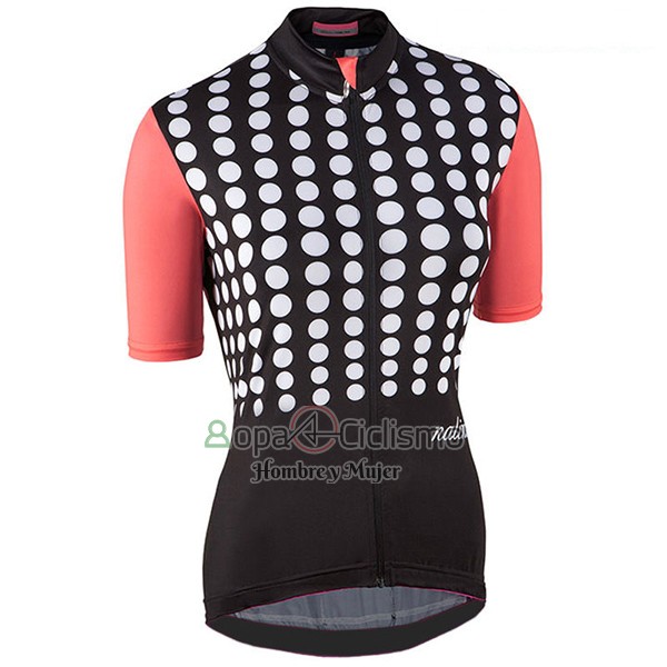 Nalini Optical Ropa Ciclismo Culotte Corto 2017 Mujer Mangas Cortas Negro y Naranja
