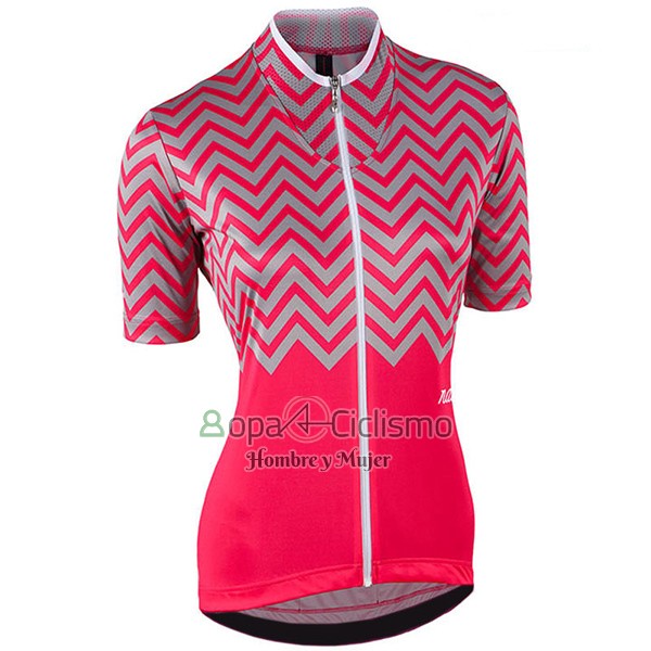 Nalini Wave Ropa Ciclismo Culotte Corto 2017 Mujer Mangas Cortas Rojo
