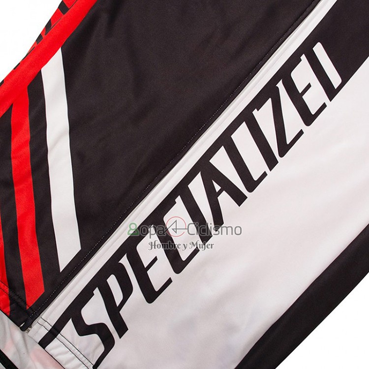 Specialized Ropa Ciclismo Culotte Largo 2018 Mujer Mangas Largas Negro Rojo Blanco