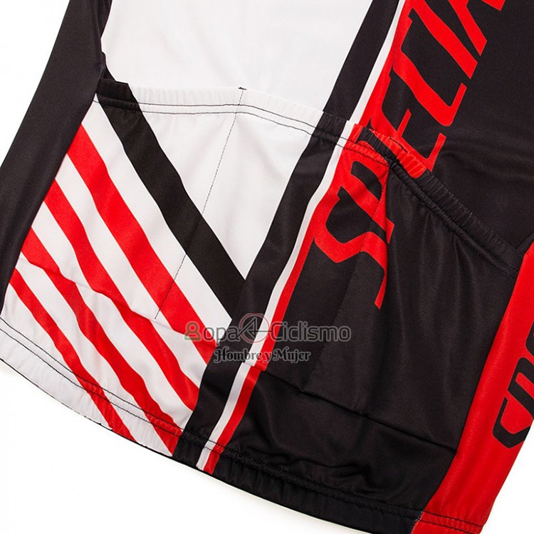 Specialized Ropa Ciclismo Culotte Largo 2018 Mujer Mangas Largas Negro Rojo Blanco