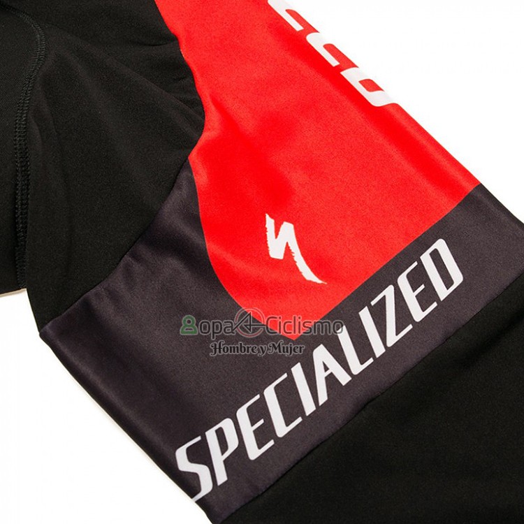 Specialized Ropa Ciclismo Culotte Largo 2018 Mujer Mangas Largas Negro Rojo Blanco