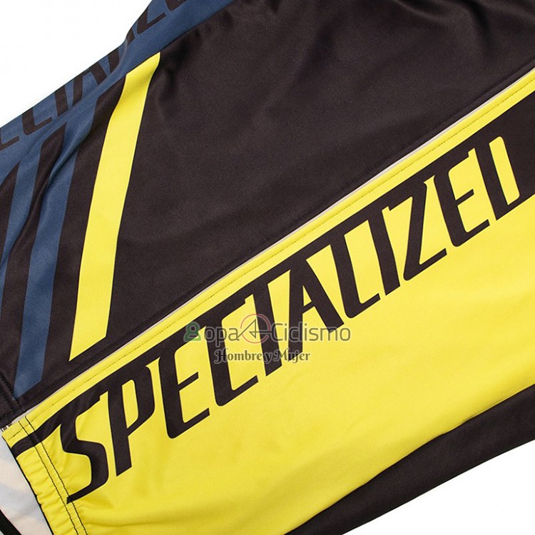Specialized Ropa Ciclismo Culotte Largo 2018 Mujer Mangas Largas Negro y AMarillo