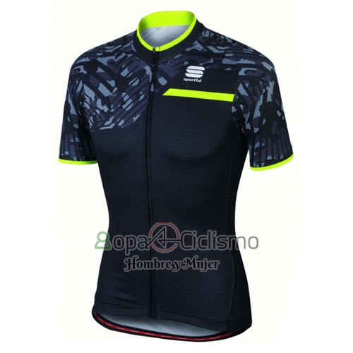 Sportful Ropa Ciclismo Culotte Corto 2016 Mujer Mangas Cortas Verde y Negro