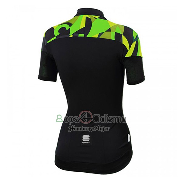 Sportful Ropa Ciclismo Culotte Corto 2017 Mujer Mangas Cortas Primavera Negro
