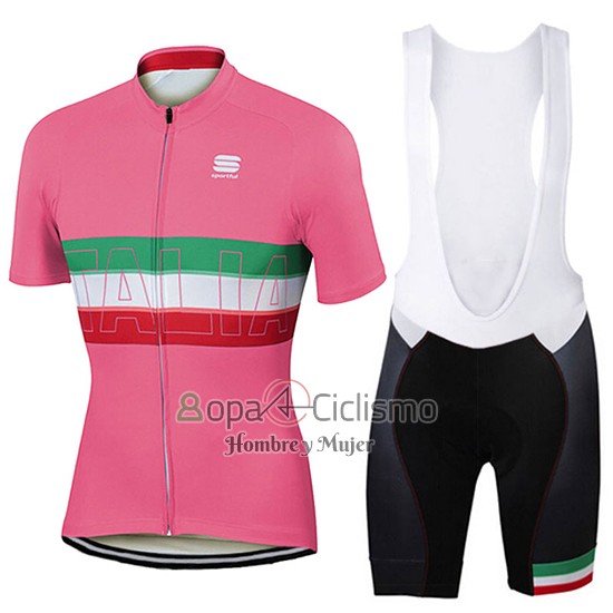 Sportful Ropa Ciclismo Culotte Corto 2017 Mujer Mangas Cortas Rosa