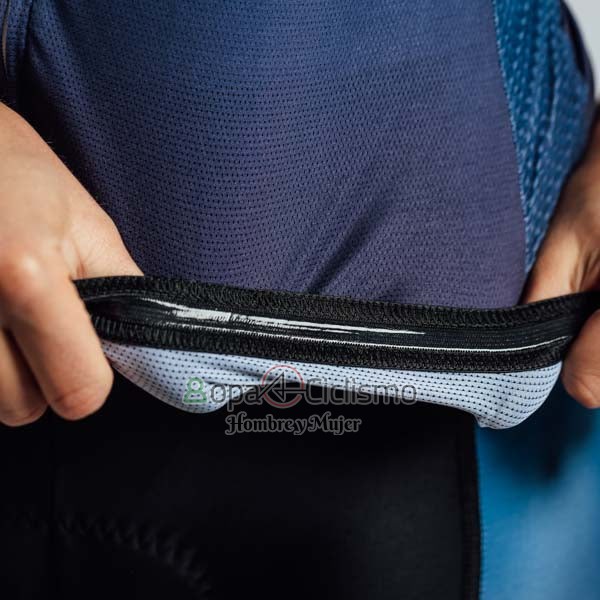 Steep Ropa Ciclismo Culotte Corto 2023 Hombre Mangas Cortas Azul Negro