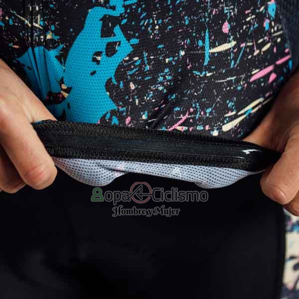 Steep Ropa Ciclismo Culotte Corto 2023 Mujer Mangas Cortas Negro Blanco