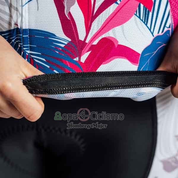 Steep Ropa Ciclismo Culotte Corto 2023 Mujer Mangas Cortas Rosa Negro